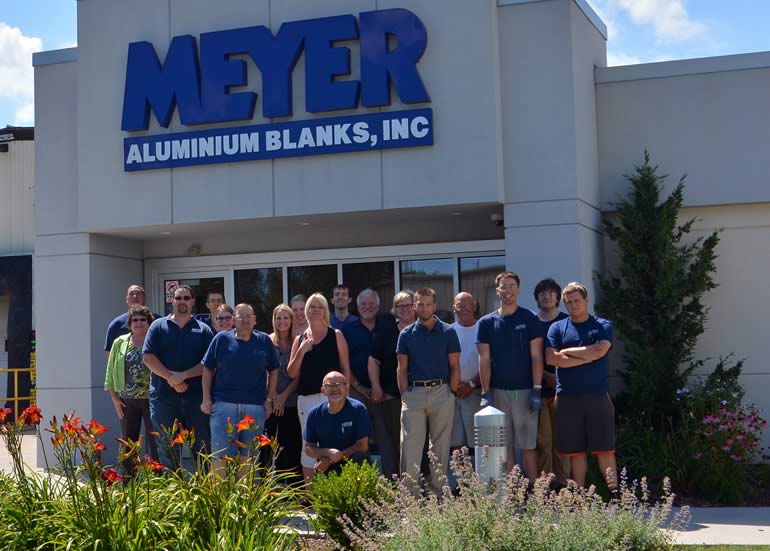 Meyer Aluminum Blanks Team Photo